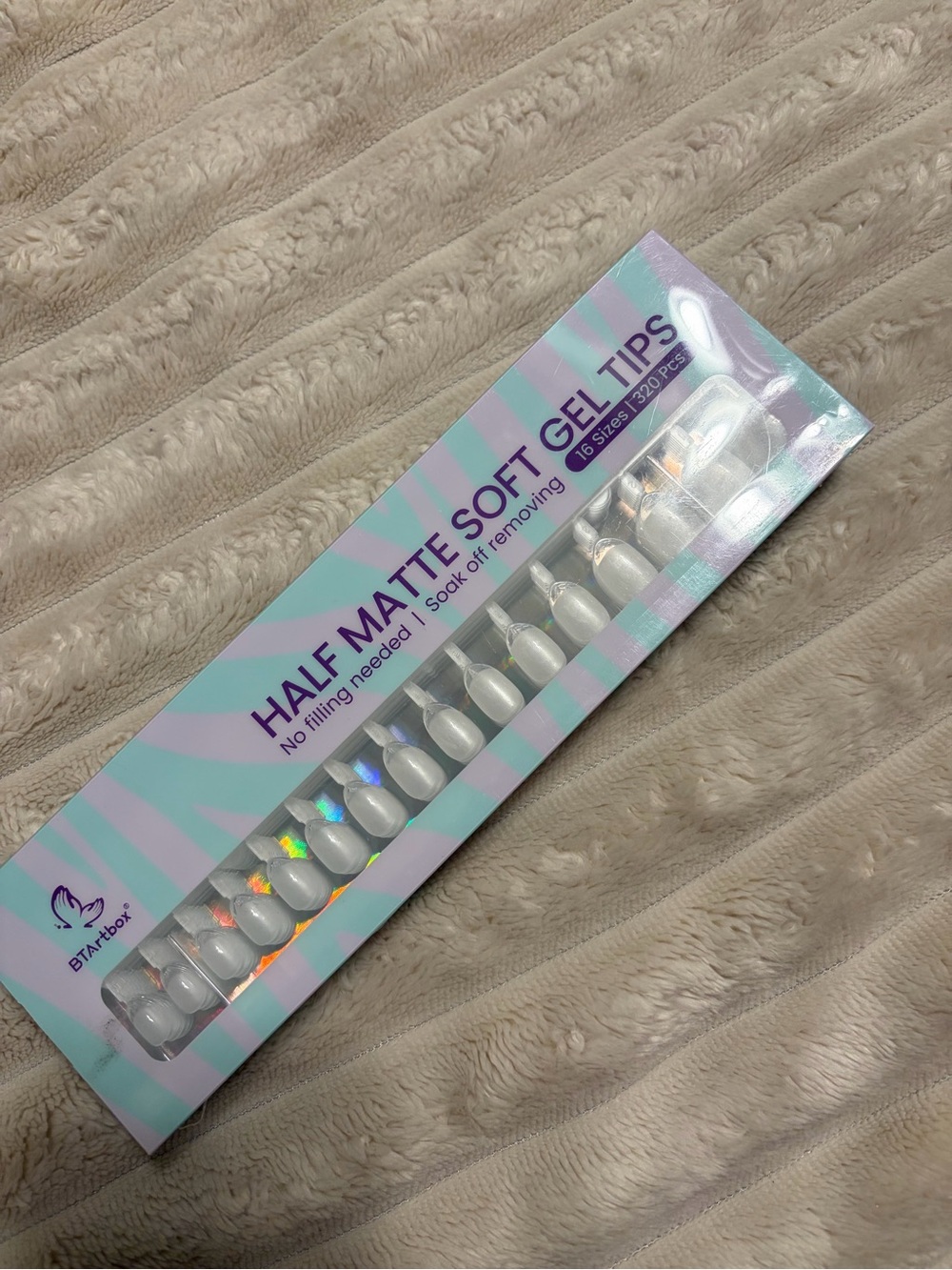 Half Matte Soft Gel Tips - Nail Extension Set